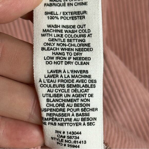 Avec Les Filles Pink Corduroy Trucker Style Cropped Jacket - Picture 8 of 12